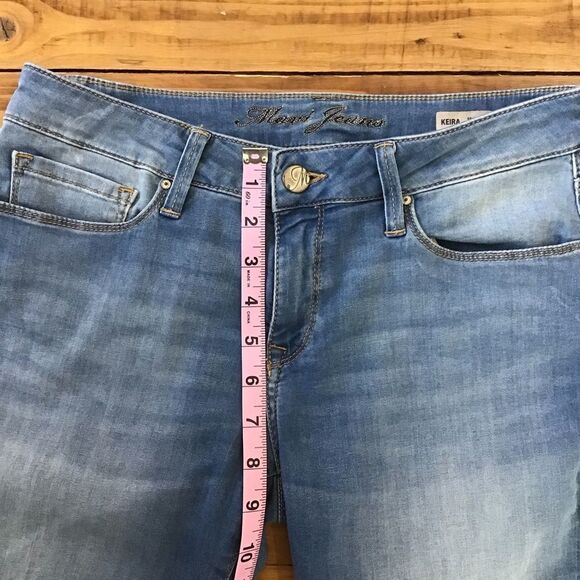 MAVI Keira jeans shorts size 28 mid-rise stretchy denim sexy boho shorts cut off - Picture 7 of 11